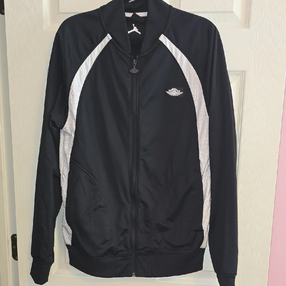 Jordan Men's Black‎ and White Bomber Jacket